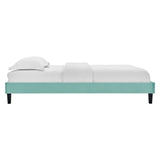 Performance Velvet Upholstered Platform Bed Frame