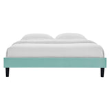 Performance Velvet Upholstered Platform Bed Frame