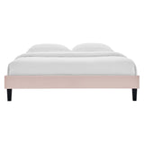 Performance Velvet Upholstered Platform Bed Frame