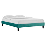 Performance Velvet Upholstered Platform Bed Frame