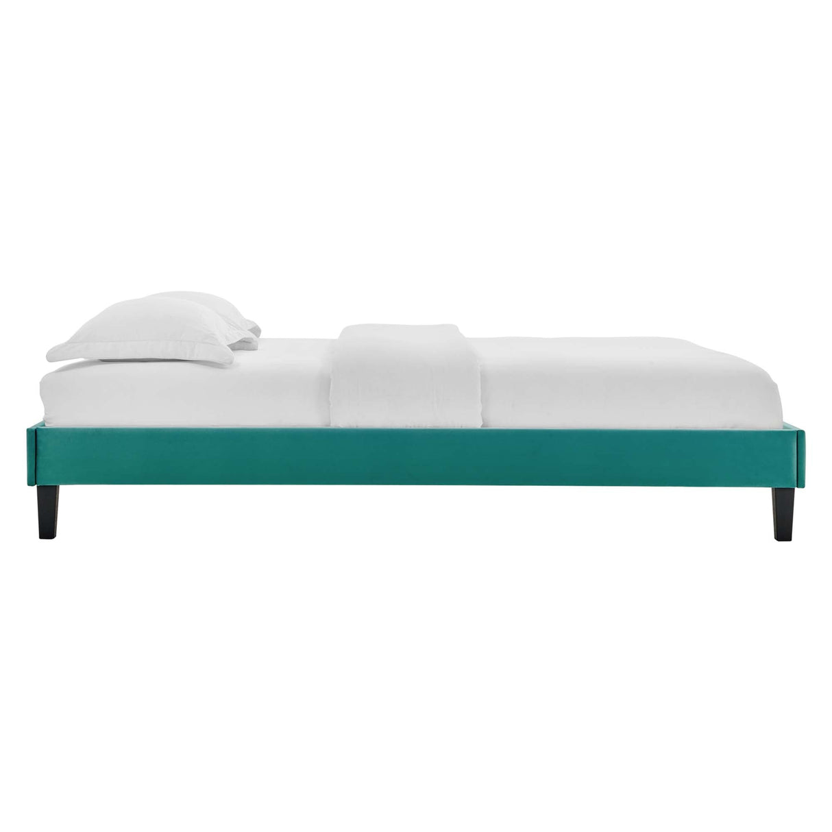 Performance Velvet Upholstered Platform Bed Frame