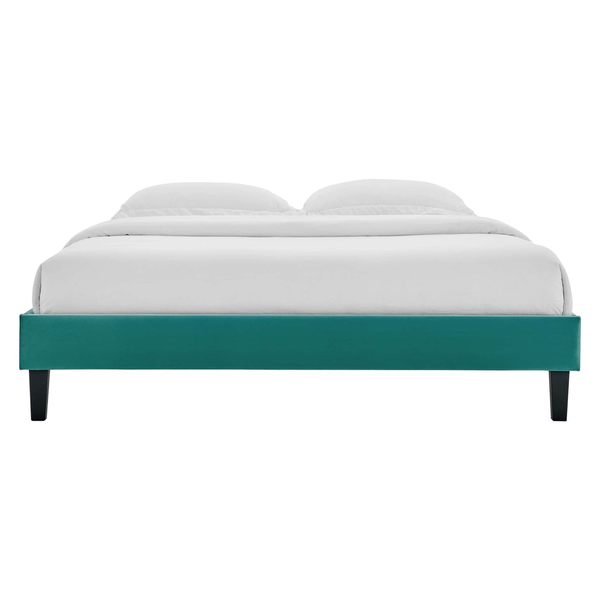 Performance Velvet Upholstered Platform Bed Frame