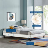 Performance Velvet Upholstered Platform Bed Frame