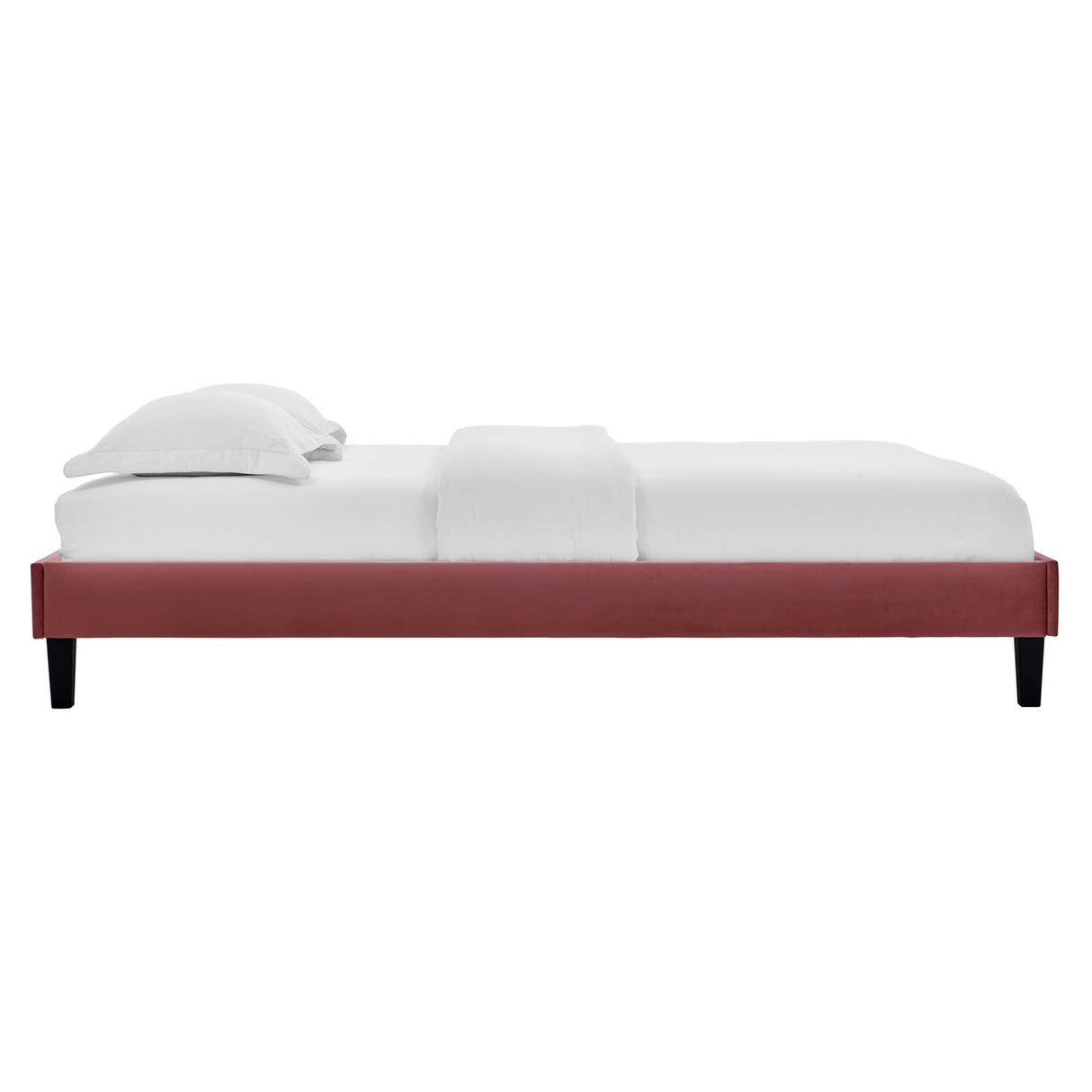 Performance Velvet Upholstered Platform Bed Frame
