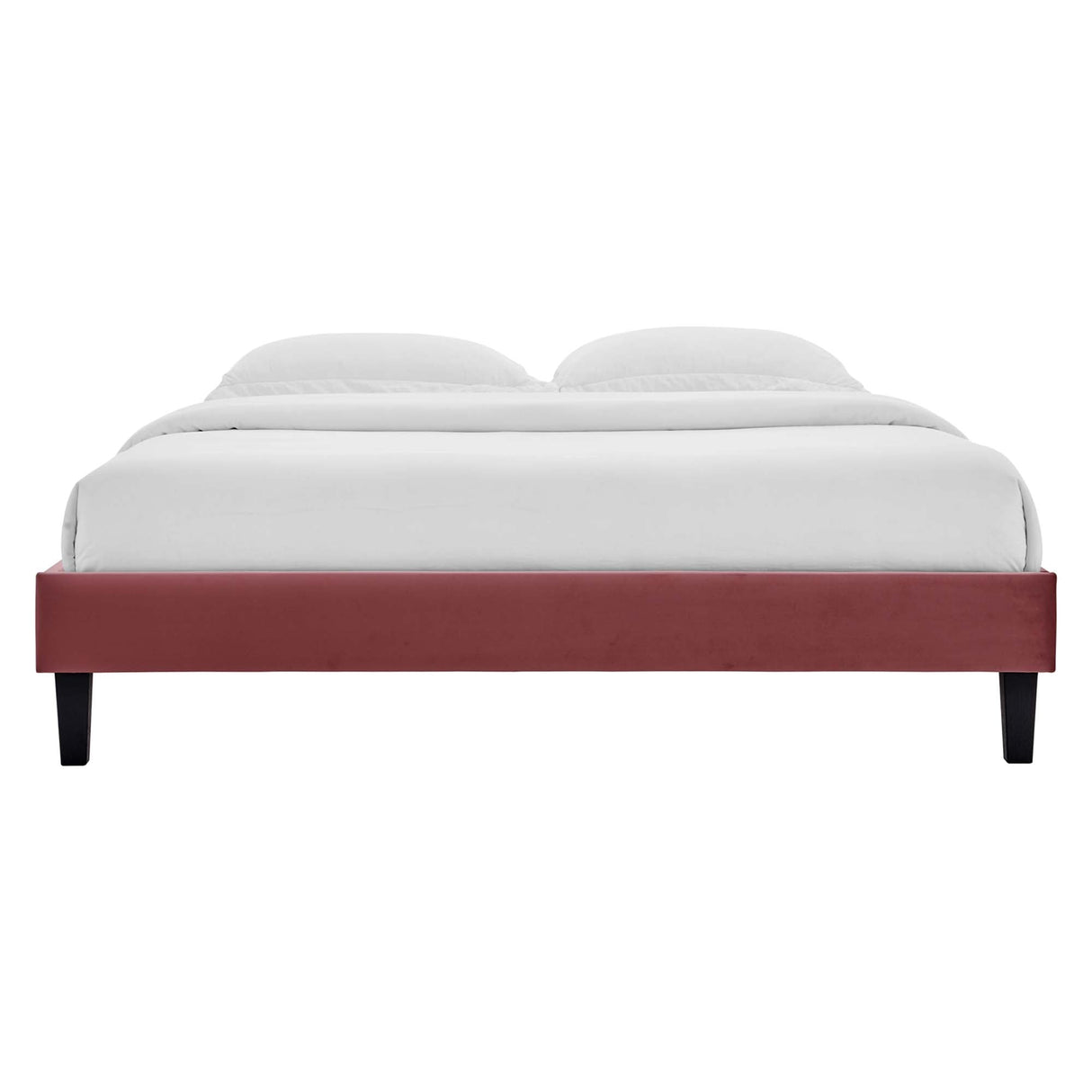 Performance Velvet Upholstered Platform Bed Frame