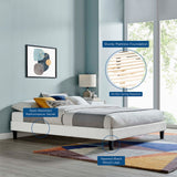 Performance Velvet Upholstered Platform Bed Frame