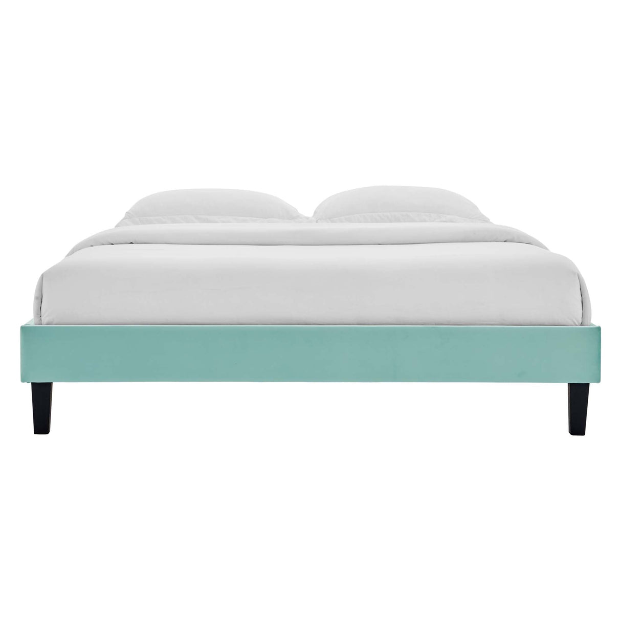 Performance Velvet Upholstered Platform Bed Frame