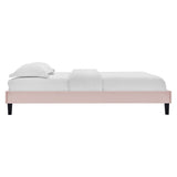 Performance Velvet Upholstered Platform Bed Frame