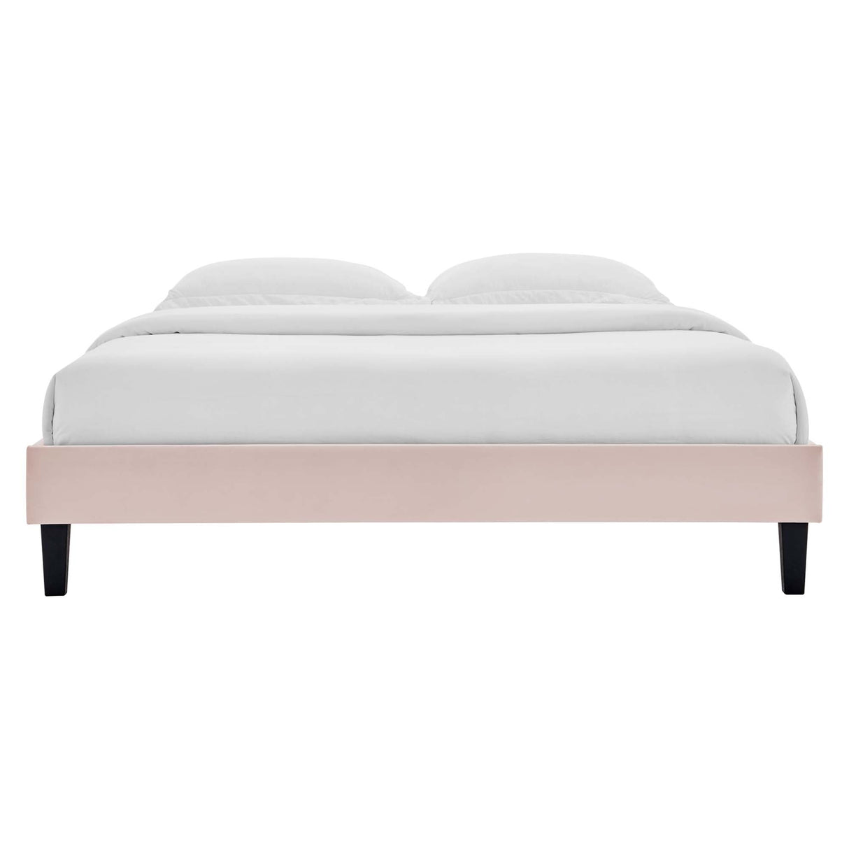 Performance Velvet Upholstered Platform Bed Frame