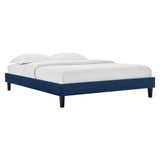 Performance Velvet Upholstered Platform Bed Frame
