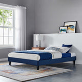 Performance Velvet Upholstered Platform Bed Frame