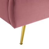 Wingback Channel Tufted Performance Velvet Queen Platform Bed