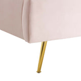 Wingback Channel Tufted Performance Velvet Queen Platform Bed