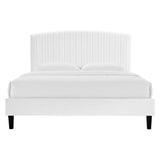 Channel Tufted Performance Velvet Platform Bed