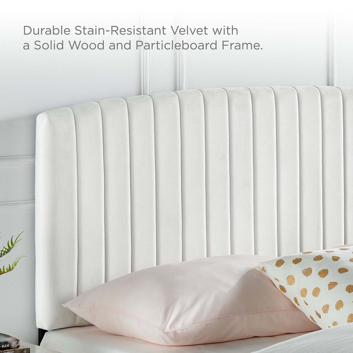 Channel Tufted Performance Velvet Platform Bed