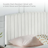 Channel Tufted Performance Velvet Platform Bed