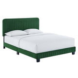 Tufted Performance Velvet Platform Bed