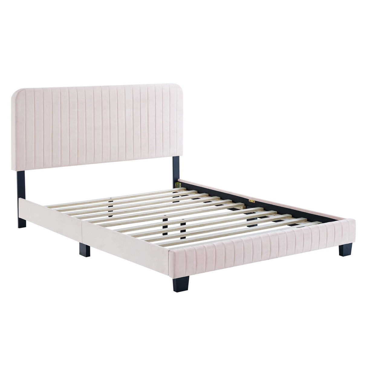 Tufted Performance Velvet Platform Bed