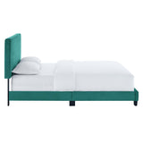 Tufted Performance Velvet Platform Bed