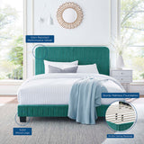 Tufted Performance Velvet Platform Bed