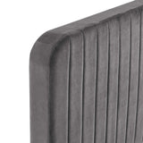 Tufted Performance Velvet Platform Bed
