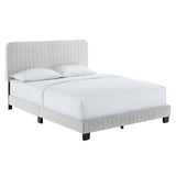 Tufted Performance Velvet Platform Bed