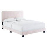 Tufted Performance Velvet Platform Bed