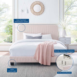 Tufted Performance Velvet Platform Bed
