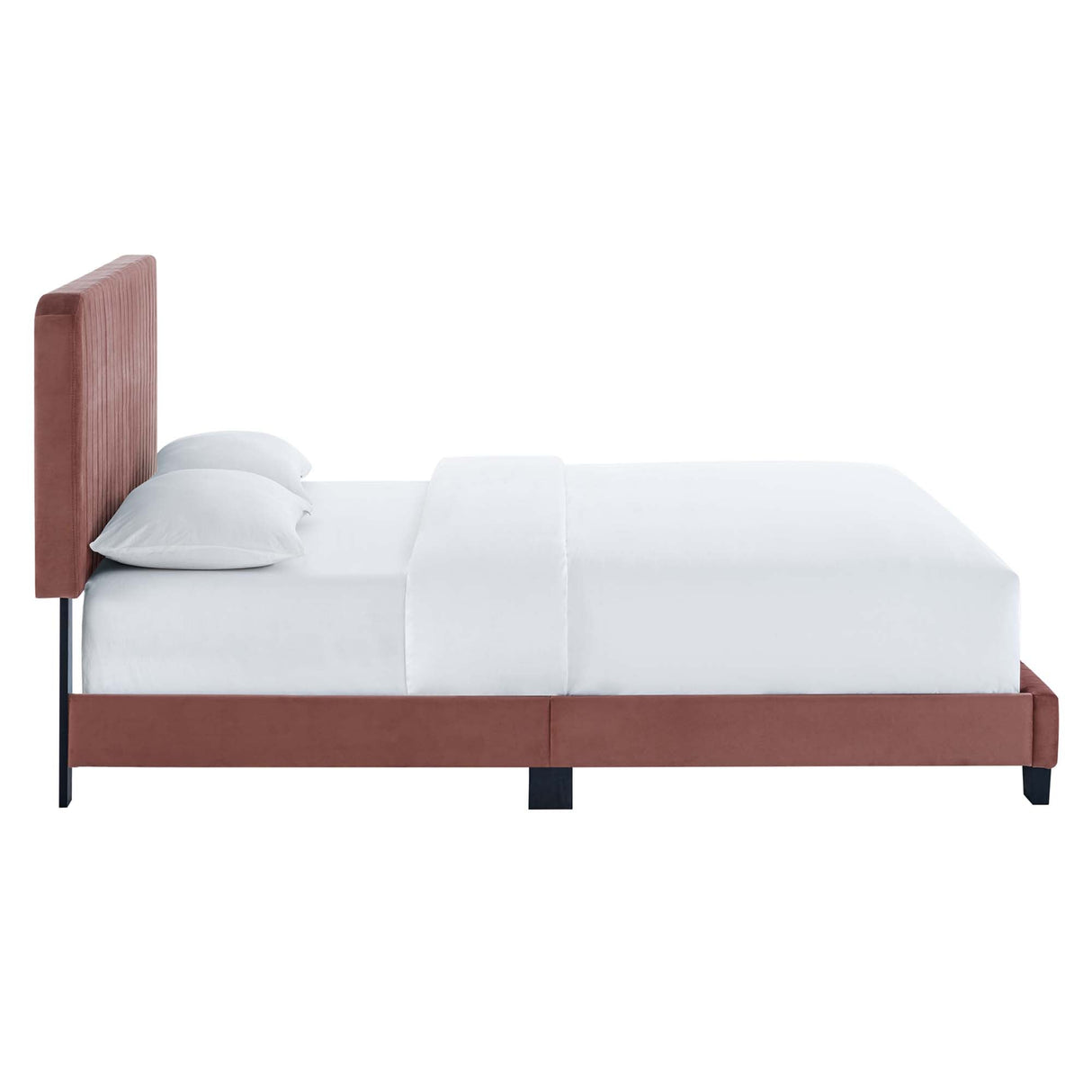 Tufted Performance Velvet Platform Bed