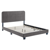 Tufted Performance Velvet Platform Bed