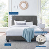 Tufted Performance Velvet Platform Bed