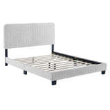 Tufted Performance Velvet Platform Bed