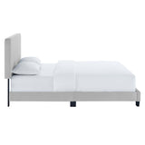 Tufted Performance Velvet Platform Bed