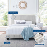 Tufted Performance Velvet Platform Bed