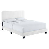 Tufted Performance Velvet Platform Bed