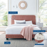 Tufted Performance Velvet Platform Bed