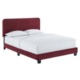 Tufted Performance Velvet Platform Bed