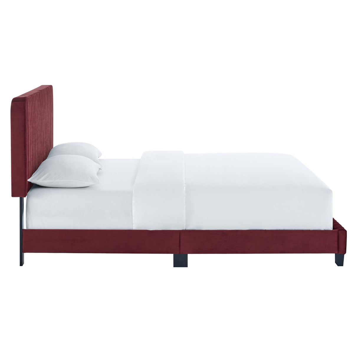 Tufted Performance Velvet Platform Bed