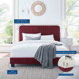 Tufted Performance Velvet Platform Bed