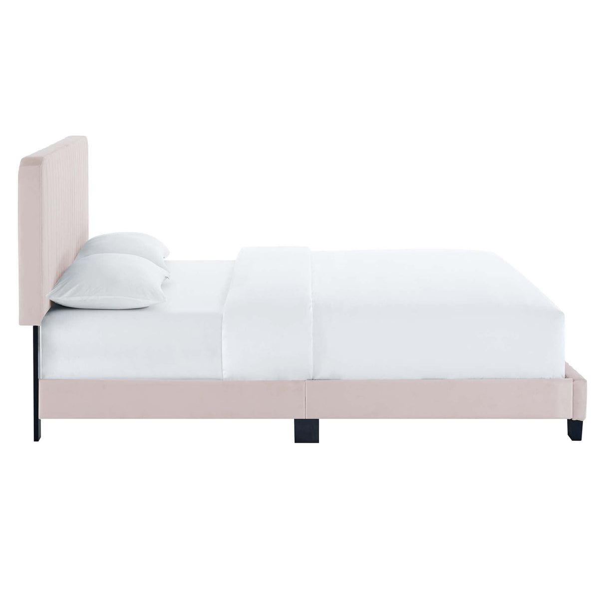 Tufted Performance Velvet Platform Bed