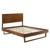 Wood Platform Bed with Angular Frame