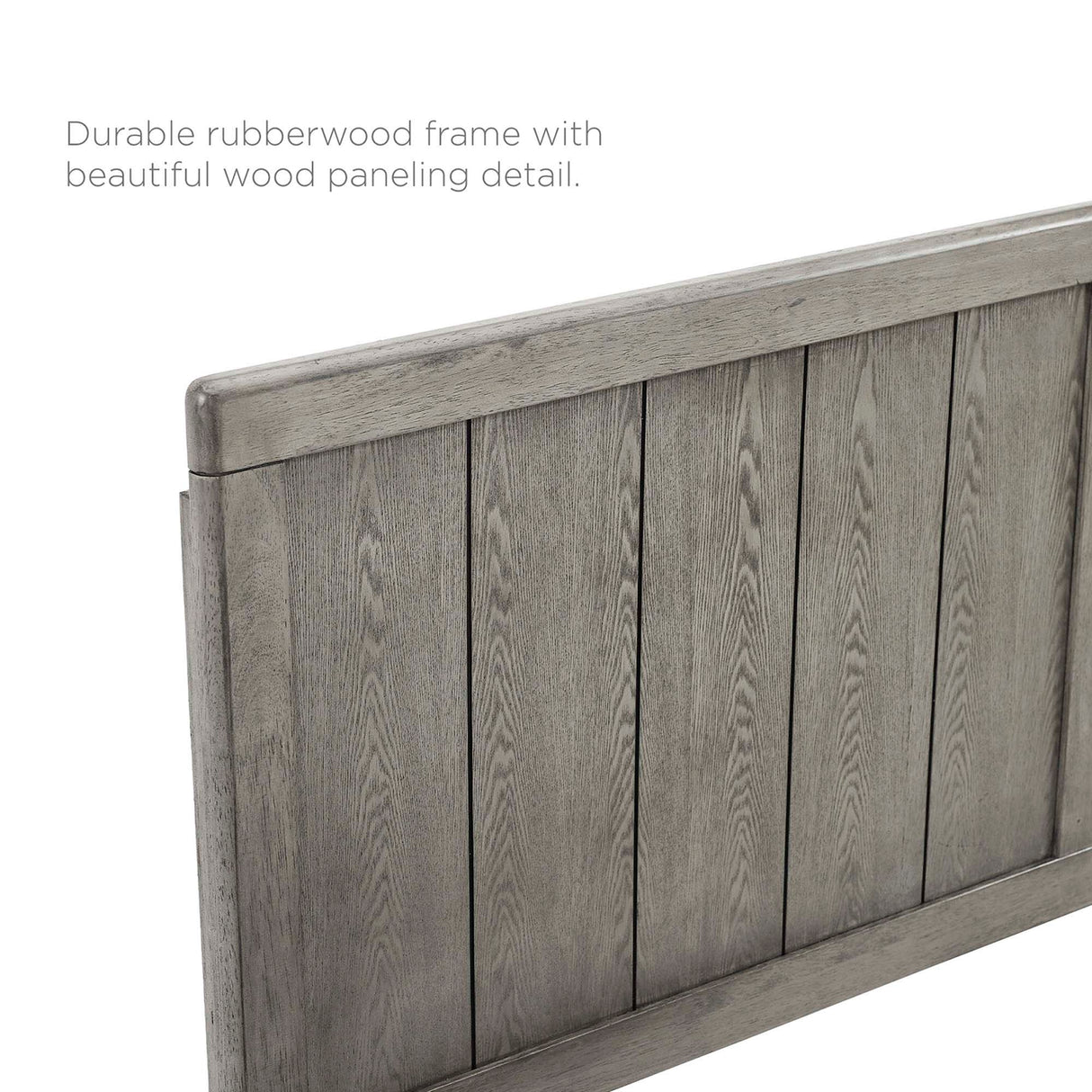 Wood Platform Bed with Angular Frame