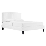 Channel Tufted Performance Velvet Platform Bed