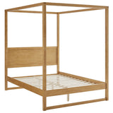 Solid Wood 4-Post Canopy Platform Bed