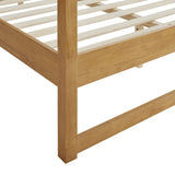 Solid Wood 4-Post Canopy Platform Bed