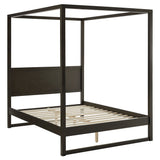 Solid Wood 4-Post Canopy Platform Bed