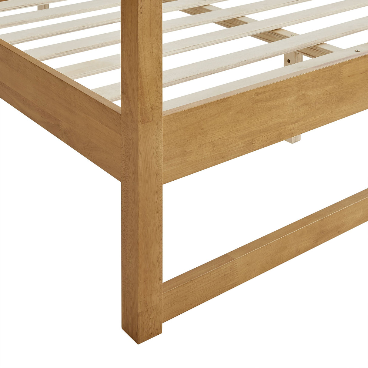 Solid Wood 4-Post Canopy Platform Bed