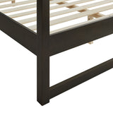 Solid Wood 4-Post Canopy Platform Bed