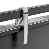 4-Poster Canopy Metal Platform Bed with Adjustable Cushioned Headboard