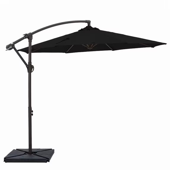 10ft Cantilever Patio Umbrella with Weighted Base